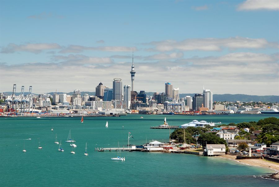Auckland harbor